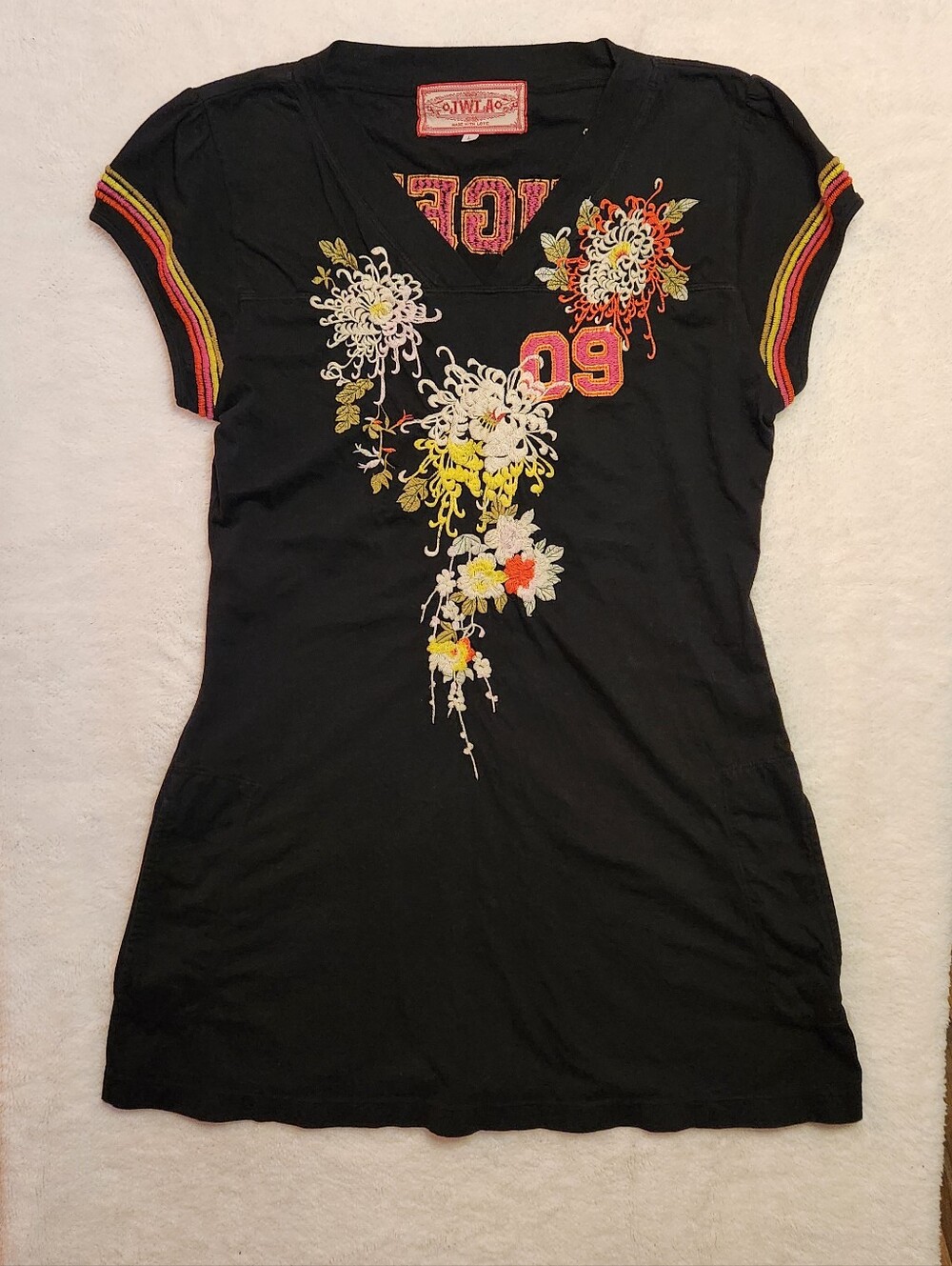 Johnny Was LA Black Tigers 09' Tunic  Size Large
